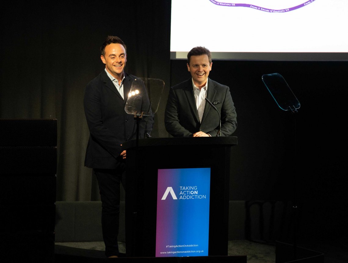 Ant and Dec host the Take Action on Addiction launch event