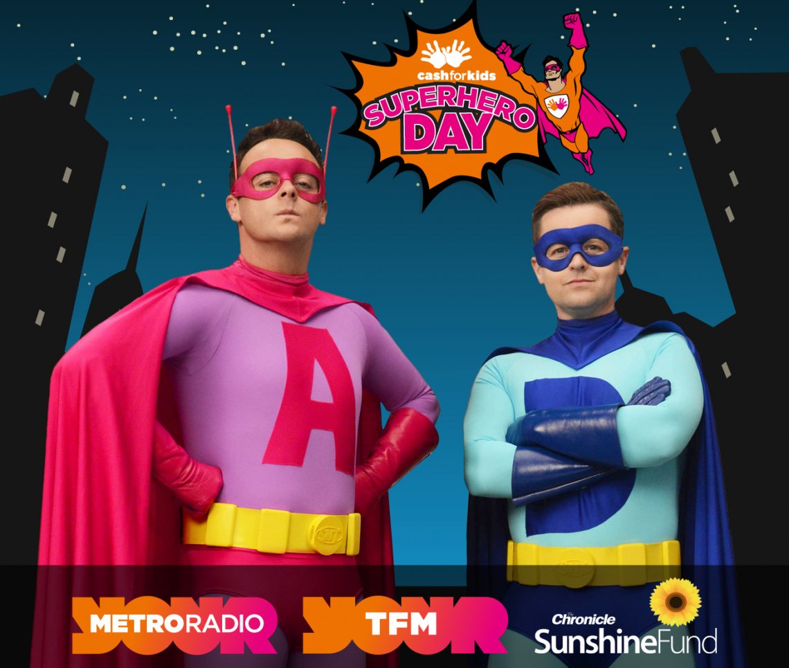 Ant & Dec on the lookout for local Superheroes!