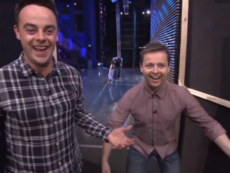 Ant & Dec caught spooning backstage!