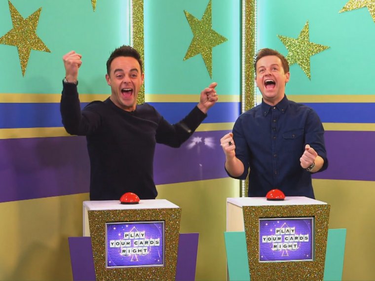 Ant and Dec play their cards right