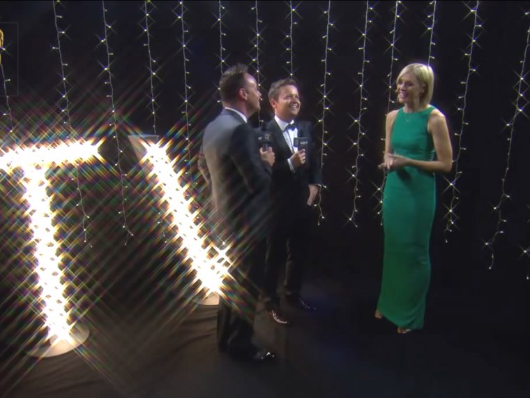 Entertainment Programme: Ant & Dec backstage at the BAFTAs
