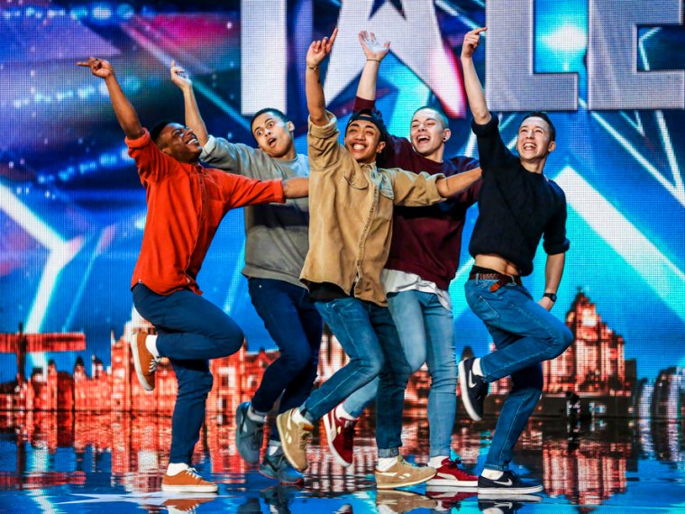 See Ant & Dec's back-flippingly good Golden Buzzer boyband