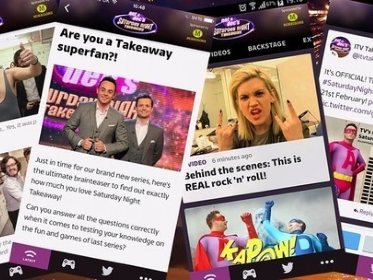 Get the new Saturday Night Takeaway app